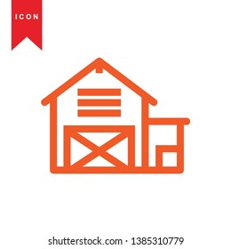 Illustration of barn agriculture elements - Vector