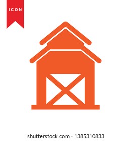 Illustration of barn agriculture elements - Vector