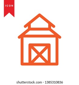 Illustration of barn agriculture elements - Vector