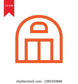 Illustration of barn agriculture elements - Vector