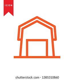Illustration of barn agriculture elements - Vector