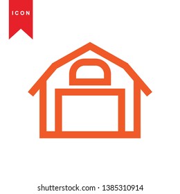 Illustration of barn agriculture elements - Vector