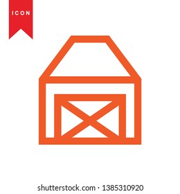 Illustration of barn agriculture elements - Vector