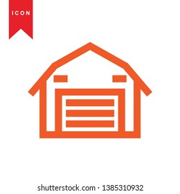 Illustration of barn agriculture elements - Vector