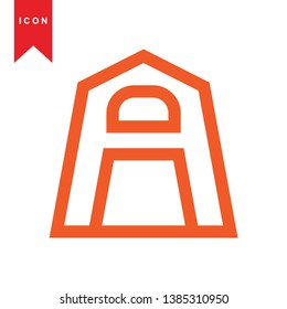 Illustration of barn agriculture elements - Vector