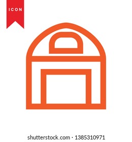 Illustration of barn agriculture elements - Vector