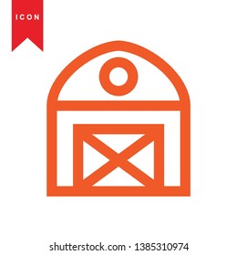 Illustration of barn agriculture elements - Vector