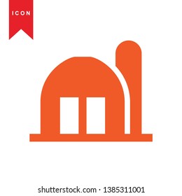 Illustration of barn agriculture elements - Vector