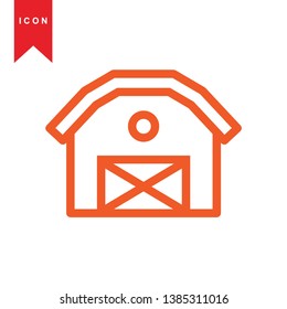 Illustration of barn agriculture elements - Vector