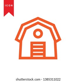 Illustration of barn agriculture elements - Vector
