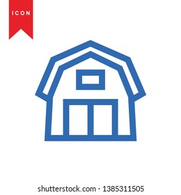 Illustration of barn agriculture elements - Vector
