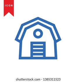 Illustration of barn agriculture elements - Vector