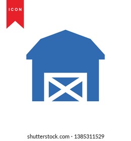 Illustration of barn agriculture elements - Vector