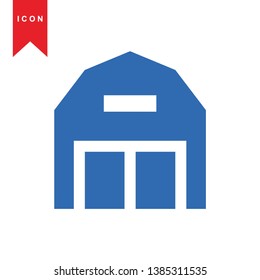 Illustration of barn agriculture elements - Vector