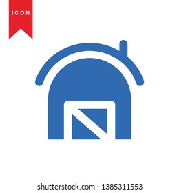 Illustration of barn agriculture elements - Vector