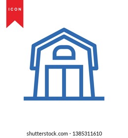 Illustration of barn agriculture elements - Vector