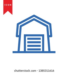 Illustration of barn agriculture elements - Vector