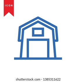 Illustration of barn agriculture elements - Vector