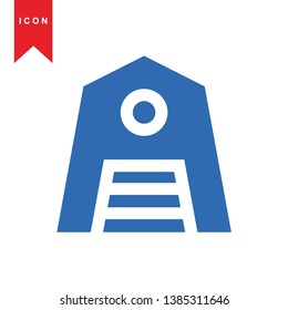 Illustration of barn agriculture elements - Vector
