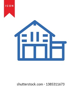 Illustration of barn agriculture elements - Vector