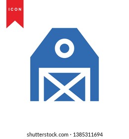 Illustration of barn agriculture elements - Vector