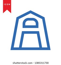 Illustration of barn agriculture elements - Vector