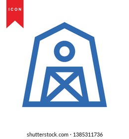 Illustration of barn agriculture elements - Vector