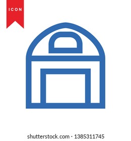 Illustration of barn agriculture elements - Vector