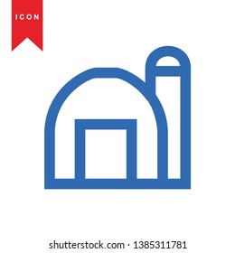 Illustration of barn agriculture elements - Vector