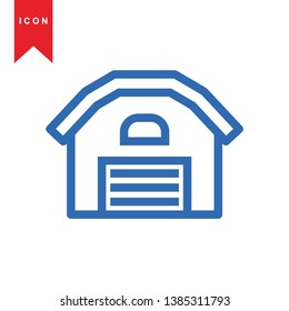 Illustration of barn agriculture elements - Vector