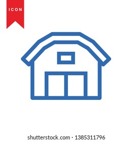 Illustration of barn agriculture elements - Vector