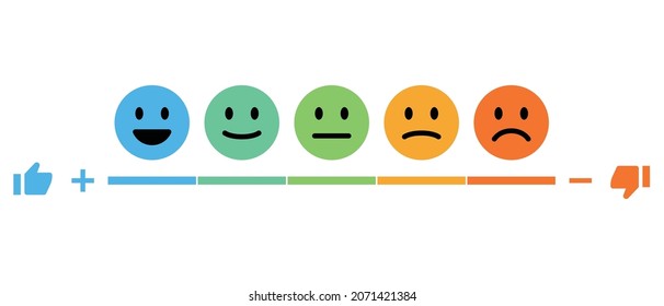 Illustration of a barometer that expresses emotions