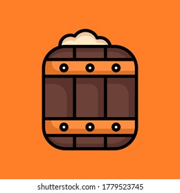 illustration of a barrel-shaped object
