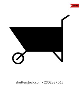 illustration of barrow glyph icon