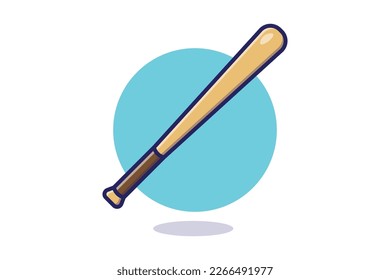 Baseball bat with spikes. Weapon of marauder and bandit. Stick with sharp  nails. Outline cartoon illustration isolated on white 21776516 Vector Art  at Vecteezy
