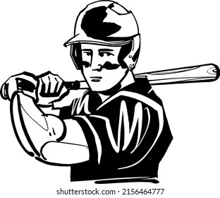 ilustración de un jugador de béisbol