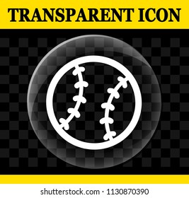 Illustration of baseball vector circle transparent icon