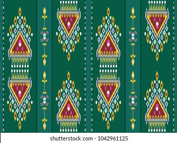 illustration based on Uzbek patterns on the fabric of the khan-atlas
