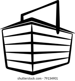 illustration with a basket