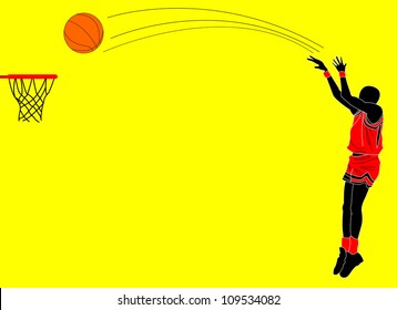 illustration of basket ball wallpaper