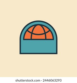 Illustration basket with blank background
