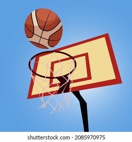 Illustration basketball champoion player fun