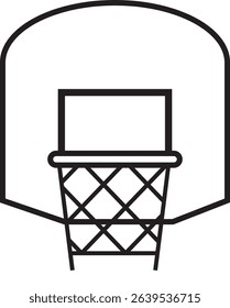 illustration of a basketball hoop