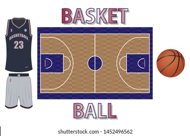 Illustration of Basketball Items Collection