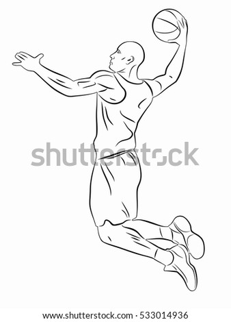 Basketball Player Drawing