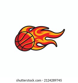 illustration of basketball, vector art.