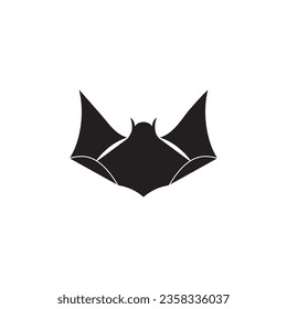 ILLUSTRATION BAT DARK COLOR SIMPLE DESIGN LOGO ICON TEMPLATE VECTOR GOOD FOR HALLOWEN ELEMENT