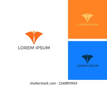 ILLUSTRATION BAT LOGO VECTOR. TEMPLATE DESIGN