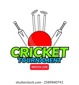 illustration of batsman playing cricket championship sports background