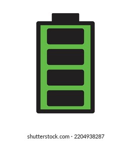 illustration of battery full capacity